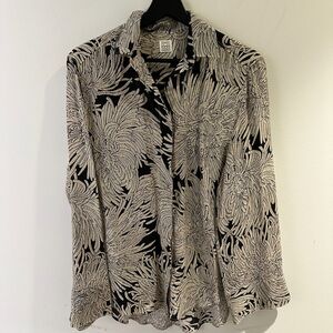 Toteme Floral Printed Satin Shirt 32